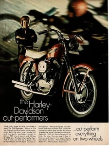 1969 Harley-Davidson Sportster Motorcycle Vintage Print Ad - Picture 1 of 1