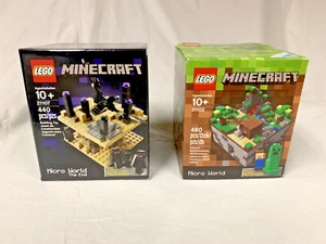Lego Minecraft Micro World Set de 2, Lego 21102, Lego 21107 SELLADO NUEVO - Imagen 1 de 4
