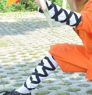 Shaolin中国 Kung fu Monje Entrenamiento Mano Brazo Pierna Tobillo Envolturas Pulsera Leggings Traje Foto 1 de 4