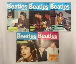 The Beatles Monthly Magazines 1980's 5 Issues Inc Pictures And Info About Them - Imagen 1 de 2