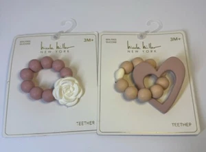New Nicole Miller Teething Rings 3+  - Picture 1 of 4