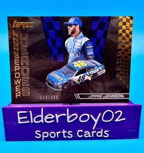 Jimmie Johnson /199 Horsepower Heroes Gold 2017 Panini Torque Racing Nascar