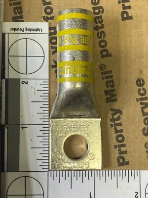 Dos tacos de compresión de cobre estañado PANDUIT (250 STR cu) LCB 250-12 Foto 1 de 4