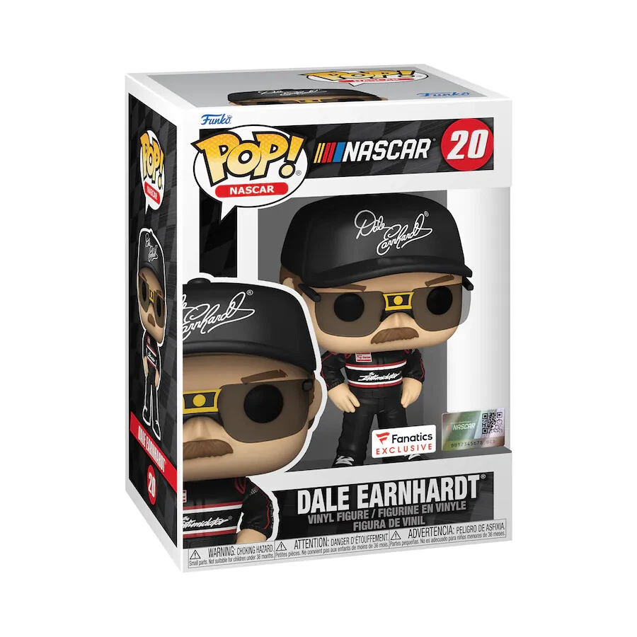 Funko Pop! NASCAR #20 Dale Earnhardt Black Fire Suit Fanatics Exclusive - Imagem 1 de 1