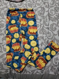 Kids Ambrie Disney Pirates of the Caribbean Inspired Leggings Girls Size L-XL - Picture 1 of 1
