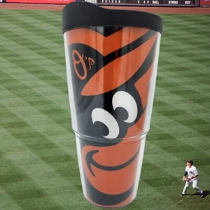 TERVIS Baltimore Orioles MLB 24oz Double Wall Tumbler/Lid-BPA-Free-Sweat Proof - Picture 1 of 11