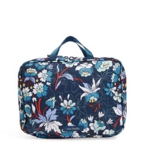 Vera Bradley Lighten Up Zip Around Cosmetic Makeup Case Floral Bursts NWT $45 - Picture 1 of 2