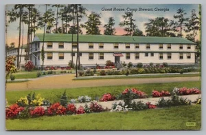 Postcard Guest House Camp Stewart Georgia US Army Posted 1949 - Picture 1 of 2