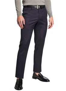 PT Torino PT01 Mens Slim Fit Silkochino Stretch-Satin Pants 38 Navy IT 54 - NWT - Picture 1 of 4