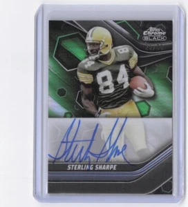 2023 Topps Composite Sterling Sharpe #186 Black Autograph Green Refractor /30 - Picture 1 of 2