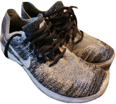 Nike Mens Sz 6 Free RN Flyknit 2017 880843-003 Gray Running Shoes Sneakers - Image 1 of 4
