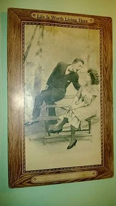 Antique  " BEAUTIFUL LADIES & ROMANTIC " Post Card -Stamped 1912.. - Bild 1 von 3