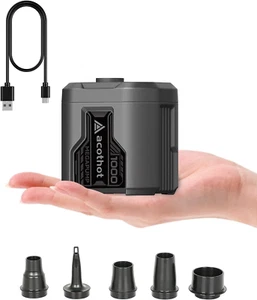 Portable Air Pump for Inflatables, 5KPA Cordless Rechargeable Air Pump with 1300 - Picture 1 of 12
