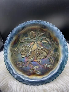 Imperial Open Rose/Lustre Rose Bowl Carnival Blue - Picture 1 of 11