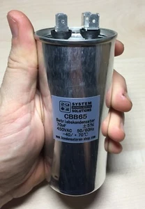 Motorkondensator/Betriebskondensator 50/60Hz 70uF/µF CBB65 450 VAC,Steckanschl. - Picture 1 of 3
