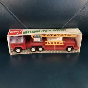 New In Box Vintage Buddy L Fire Department Brute Hook-n-Ladder Truck 4951+ - Picture 1 of 9