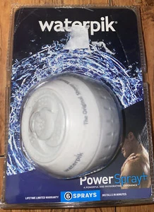 Waterpik Duschkopf Power Spray Optiflow weiß/grau 6 Strahlarten Duschnachricht - Bild 1 von 2