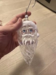 glass hallmark santa ornaments - Picture 1 of 3