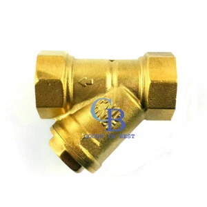 Válvula coladora de malla 40 latón rosca hembra 3/4" DN20 BSP filtro Y en línea - Imagen 1 de 5