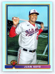 Juan Soto 1991 Bowman Retro Refractor 2021 Bowman Chrome  #91B-JS - Picture 1 of 2