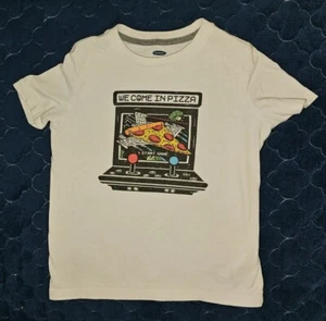 Camiseta Gráfica Pequeña 6/7 Pizza 6/7 para Niño Viejo Azul Marino - Imagen 1 de 3