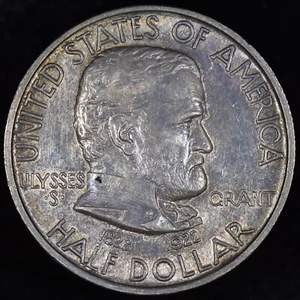 1922 GRANT HALF DOLLAR ✪ UNCIRCULATED DETAILS ✪ 50C CONNECTICUT COIN O ◢TRUSTED◣ - Picture 1 of 2