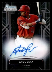 2022 Bowman Sterling Arol Vera #PA-AV Prospect Auto Los Angeles Angels - Picture 1 of 2