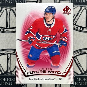 2021-22 UD SP Authentic COLE CAUDIELD Limited Future Watch #101 RC
