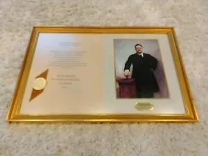 White House Christmas Gift Print Nixon 72 Framed Theodore Roosevelt John Sargent - Picture 1 of 7