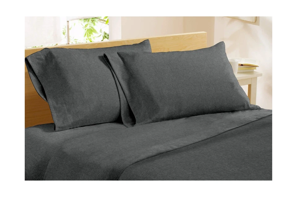 Dormisette Luxury German Flannel Sheets & Pillowcases Set 4 Piece (Queen Ch...