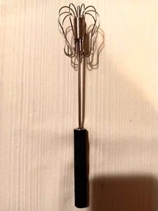 Push Whisk, Stainless Steel, Push Down Auto Rotation, 14 Inches, Silver/Black - Picture 1 of 5