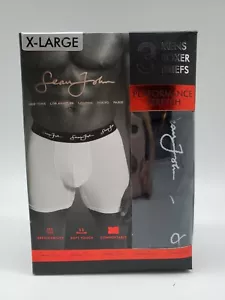 Paquete de 3 calzoncillos boxer de rendimiento SEAN JOHN para hombre M L XL 2XL 3XL 4XL surtidos de colores - Imagen 1 de 3