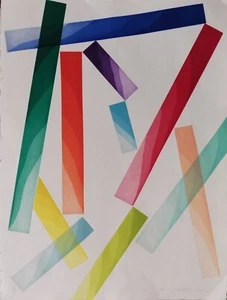 PIERO DORAZIO- LA GRAZIA EUROPA 76x58 acquaforte su carta 1999 astrattismo - Foto 1 di 1