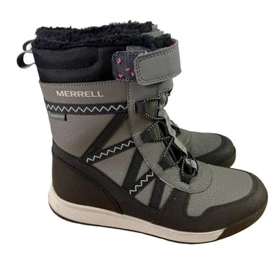 Merrell Botas Niños Niños Talla 3 M Snow Crush 2.0 Impermeable Nieve Foto 1 de 4