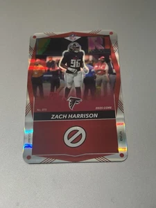 2025 Uno Elite Core Red Foil - ZACH HARRISON #075 Atlanta Falcons Football - Picture 1 of 2