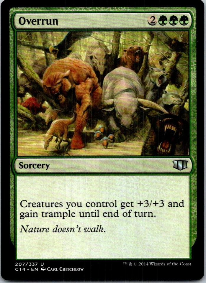 Overrun Magic The Gathering Commander 2014 Light Play - Image 1 of 1