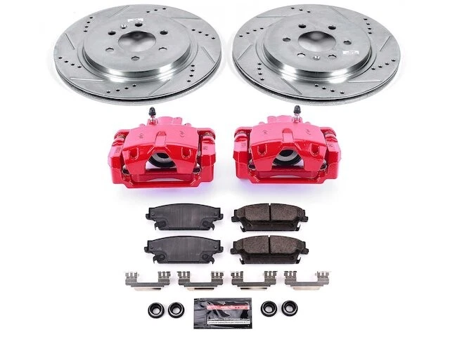 Kit de pastillas de freno trasero y rotor para 04-09 Cadillac SRX ZP97Q4 Foto 1 de 1