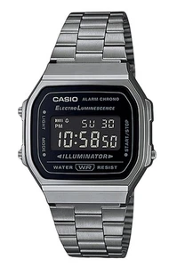 Casio Vintage Digital Black Dial Casual Quartz Unisex Watch A168WGG-1B - Picture 1 of 4