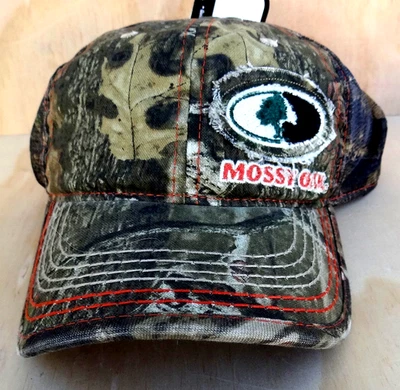 MOSSY OAK INFINITY CAMO MESH PRE-FRAYED ADJUSTABLE BALL CAP ONE SIZE FITS ALL  - Image 1 of 4