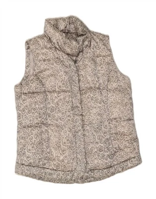 CHARTER CLUB Womens Padded Gilet UK 16 Large Grey Animal Print Polyester BN06 - Image 1 of 3