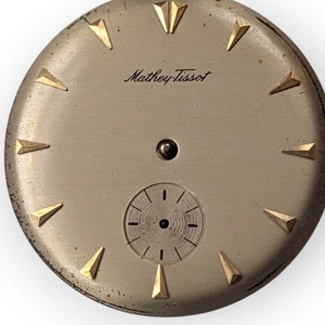 Mathey-Tissot Handaufzug 17J Uhrwerk + Zifferblatt 28,59mm Vintage - Bild 1 von 4