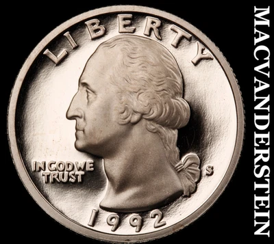 1992-S Washington Quarter-Choice Gem Proof Lustrous No Reserve #KLB3976 - Image 1 of 2
