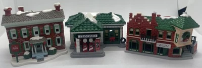 1991 Coca Cola 1st Edition Trim A Tree Collection Lot of 3 Buildings Orn No Box - Image 1 of 4