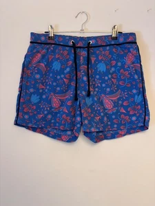 Gant Mens 30" Waist Blue and Pink Tropical Swim Shorts, Size Small - Picture 1 of 7