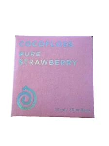 Hilo dental tejido hilo dental, cuidado bucal encerado diseñado por dentista aroma a fresa - Imagen 1 de 3