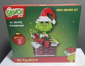 BrickCraft Up The Chimney Grinch 504pc Christmas Holiday Brick Building Kit NEW! - Picture 1 of 4