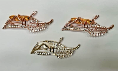 LOTE de broche broche hoja insecto estrás cristal esmalte saltamontes vidrio insecto transparente Foto 1 de 4