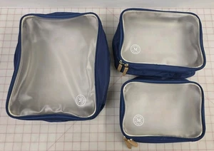 Martha Stewart 3-teiliges Packwürfel-Set blau - Bild 1 von 2