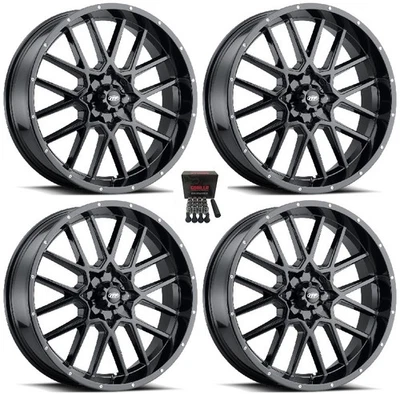 ITP Hurricane ATV Wheels/Rims Gloss Black 20" Polaris Sportsman / RZR / Ranger - Image 1 of 3
