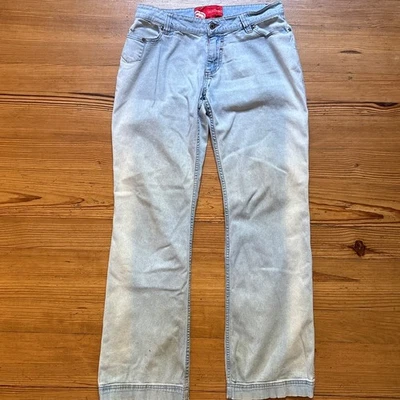 Vaqueros Ecko Red y2k lavado claro denim tiro bajo pierna recta TALLA 13 Foto 1 de 4